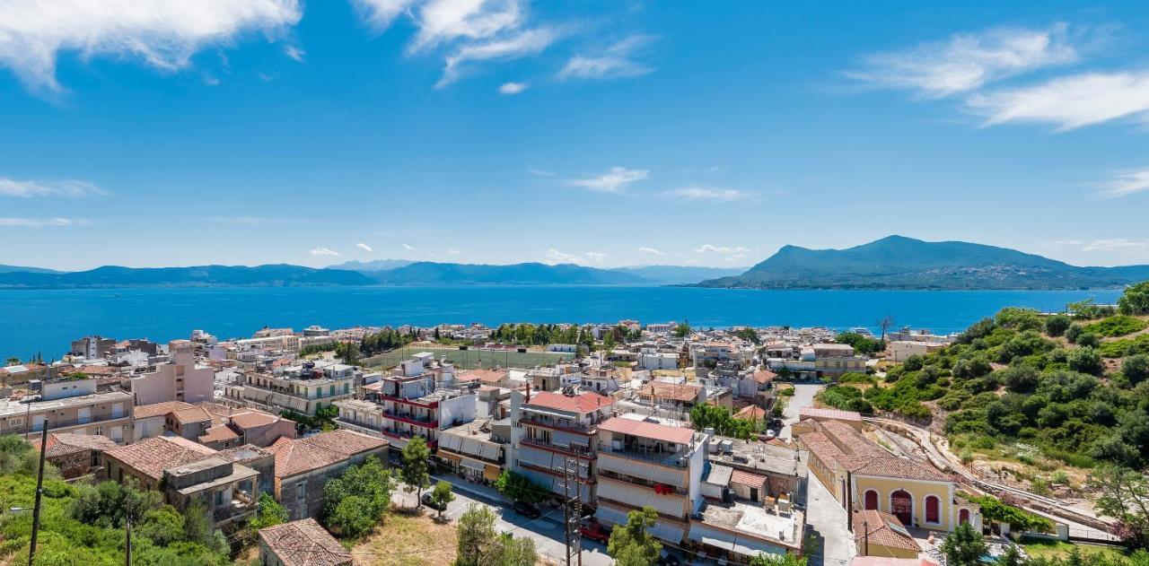Panoramic View!Penthouse 120Qm Of Sea & Mountain Villa Loutra Edipsou  Exterior photo