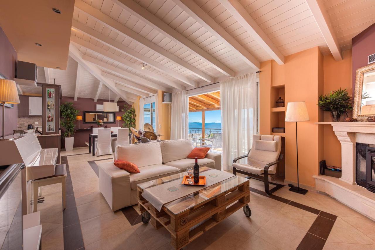 Panoramic View!Penthouse 120Qm Of Sea & Mountain Villa Loutra Edipsou  Exterior photo